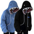 Shark Sweatshirt – Blue Hoodies with Shark, Long Sleeve Animal Cartoon Pullover for Men & Women