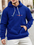 Paris Print Hoodie Cotton Casual Wear for Men, Perfect for Autumn and Winter