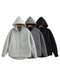 Women's Heavyweight Full-Zip Hoodie Sweatshirt | High Street Loose Fit Autumn/Winter Jacket | Solid Color with Pockets