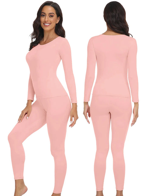 Women's Thermal Underwear Set - Lightweight Base Layer Long Johns for Cold Weather, Warm Pajama