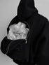 Unisex Full-Zip Hoodie Jacket with Integrated 3D Backpack | Travel-Ready Punk Style Lightweight Sweatshirt