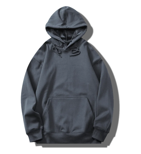 Men’s Heavy Cotton Hoodie – 100% Thick Fleece Pullover | Long Sleeve Loose Fit Winter Sweatshirt | Casual Gothic Plus Size Hooded Jacket