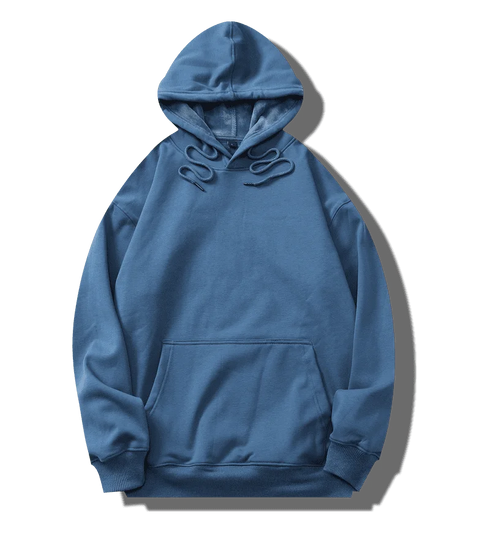 Men’s Heavy Cotton Hoodie – 100% Thick Fleece Pullover | Long Sleeve Loose Fit Winter Sweatshirt | Casual Gothic Plus Size Hooded Jacket