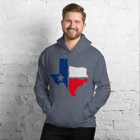 Men hoodie Texas Flag Fleece Hoodie: Stay Warm and Show Your Texas Spirit