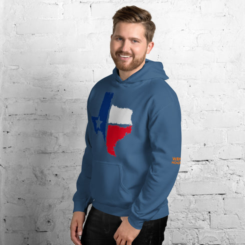Men hoodie Texas Flag Fleece Hoodie: Stay Warm and Show Your Texas Spirit