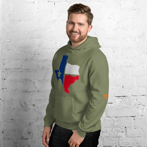 Men hoodie Texas Flag Fleece Hoodie: Stay Warm and Show Your Texas Spirit