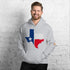 Men hoodie Texas Flag Fleece Hoodie: Stay Warm and Show Your Texas Spirit
