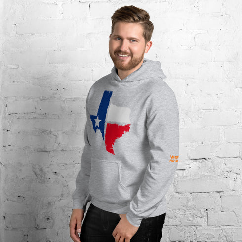Men hoodie Texas Flag Fleece Hoodie: Stay Warm and Show Your Texas Spirit