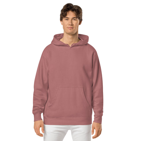 Men’s Solid Color Fleece Hoodies: Warms hoodies, Breathable Pullovers pigment-dyed hoodie