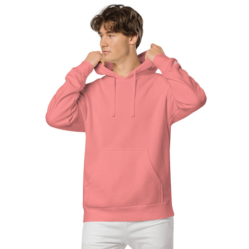 Men’s Solid Color Fleece Hoodies: Warms hoodies, Breathable Pullovers pigment-dyed hoodie
