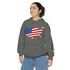 American flag on its map style with the Premium Garment-Dye Hoodie.