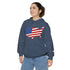 American flag on its map style with the Premium Garment-Dye Hoodie.