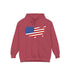 American flag on its map style with the Premium Garment-Dye Hoodie.