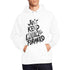 Just Keep Moving Forward: Men's Inspiring All-Over-Print Hoodie (US Sizes)