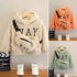 Autumn Winter Children’s Hoodies Fashionable Letter Print Sweatshirts with Complimentary Bag Warm Velvet Lined Coats - Warms Hoodies