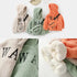 Autumn Winter Children’s Hoodies Fashionable Letter Print Sweatshirts with Complimentary Bag Warm Velvet Lined Coats - Warms Hoodies