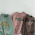 Children’s Comfortable Sweatshirt: Autumn-Themed, Fleece-Lined Dinosaur Hoodies for Kids - Warms Hoodies