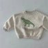 Children’s Comfortable Sweatshirt: Autumn-Themed, Fleece-Lined Dinosaur Hoodies for Kids - Warms Hoodies