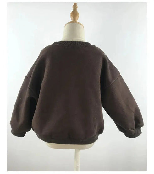 Children’s Comfortable Sweatshirt: Autumn-Themed, Fleece-Lined Dinosaur Hoodies for Kids - Warms Hoodies