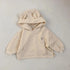 Cotton Embroidered Hoodies for Toddlers - Bear-Themed Sweatshirt for Kids - Warms Hoodies