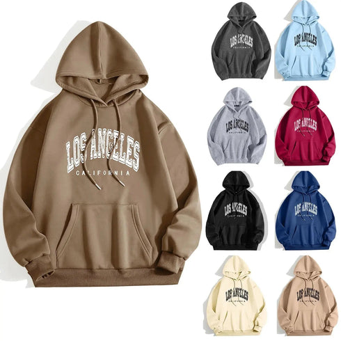 Harajuku Style Letter Hoodie Fashionable Women’s Pullover Top - Warms Hoodies