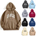 Harajuku Style Letter Hoodie Fashionable Women’s Pullover Top - Warms Hoodies