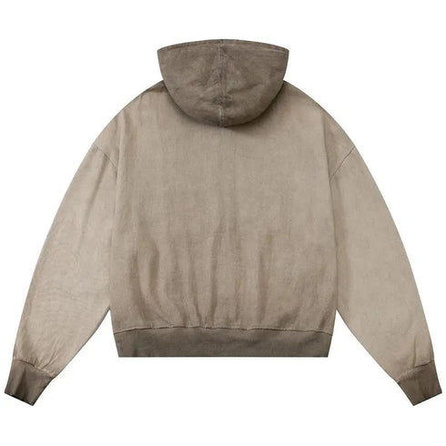 Hip Hop Streetwear: Men’s Hoodies with Star Patchwork - Loose, Zip-up Sweater Hooded Pullover - Warms Hoodies