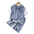 Kids’ Tracksuits - Patchwork Short Sleeve T-Shirt and Shorts Set - Boys and Girls Hoodie - Warms Hoodies