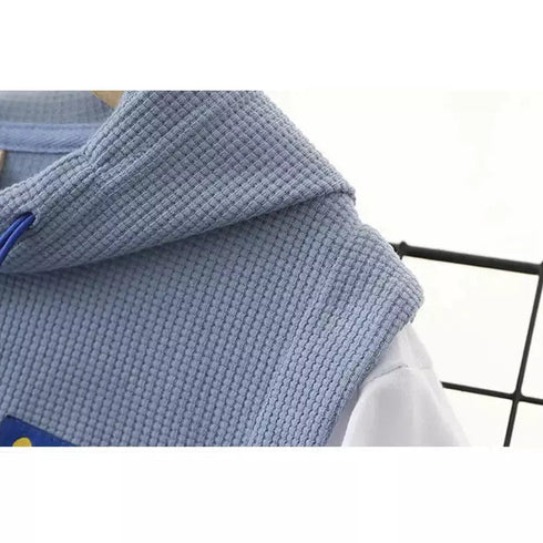 Kids’ Tracksuits - Patchwork Short Sleeve T-Shirt and Shorts Set - Boys and Girls Hoodie - Warms Hoodies