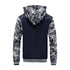 Men’s Premium Camouflage Winter Jacket - Thick Fleece-Lined Long Sleeve Coat with Hood - Casual Streetwear - Warms Hoodies