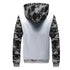 Men’s Premium Camouflage Winter Jacket - Thick Fleece-Lined Long Sleeve Coat with Hood - Casual Streetwear - Warms Hoodies