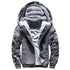 Men’s Premium Camouflage Winter Jacket - Thick Fleece-Lined Long Sleeve Coat with Hood - Casual Streetwear - Warms Hoodies