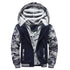 Men’s Premium Camouflage Winter Jacket - Thick Fleece-Lined Long Sleeve Coat with Hood - Casual Streetwear - Warms Hoodies