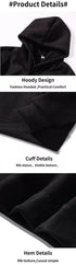 Men’s Solid Color Fleece Hoodies: Warm, Breathable Pullovers for Casual Streetwear Fashion - Warms Hoodies