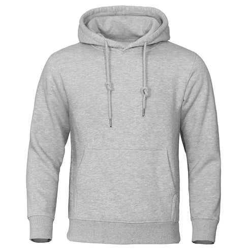 Men’s Solid Color Fleece Hoodies: Warm, Breathable Pullovers for Casual Streetwear Fashion - Warms Hoodies