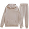 Men’s Two-Piece Solid Color Hoodie and Pants Set - Premium Casual Sportswear Tracksuit - Warms Hoodies