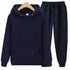 Men’s Two-Piece Solid Color Hoodie and Pants Set - Premium Casual Sportswear Tracksuit - Warms Hoodies