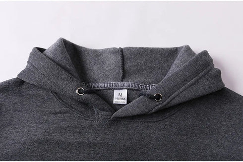 Men’s Two-Piece Solid Color Hoodie and Pants Set - Premium Casual Sportswear Tracksuit - Warms Hoodies