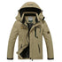 Men's Winter Parka - Windproof, Thick Warm Fleece, Fur Collar, Military-Style Anorak Jacket - Warms Hoodies