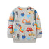 Newly Launched Jumping Meters Kids’ Hoodies: Premium Cotton Sweatshirts with Dinosaur Prints - Warms Hoodies