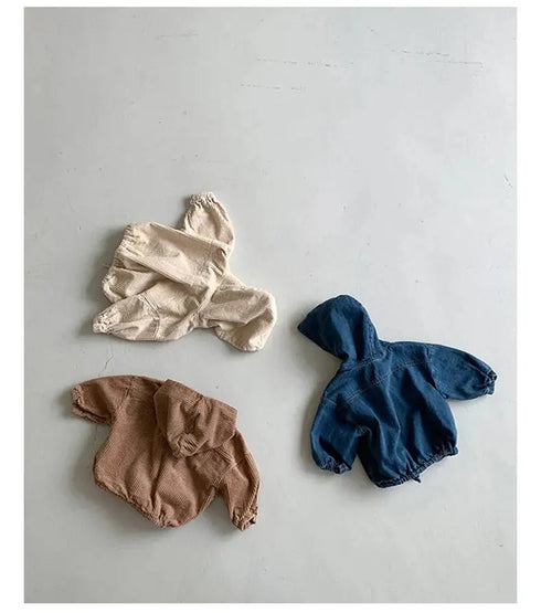 Premium Children’s Corduroy and Denim Hoodies: Stylish Sweatshirts for Boys - Warms Hoodies