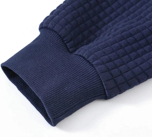 Premium Men’s Fleece Hoodies - Jacquard Pullover Sweatshirts for Men - High-Quality Male Hooded Sweatshirts - Warms Hoodies