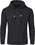 Premium Men’s Fleece Hoodies - Jacquard Pullover Sweatshirts for Men - High-Quality Male Hooded Sweatshirts - Warms Hoodies