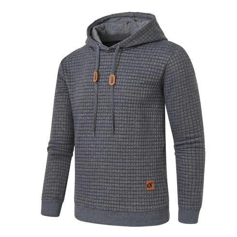 Premium Men’s Fleece Hoodies - Jacquard Pullover Sweatshirts for Men - High-Quality Male Hooded Sweatshirts - Warms Hoodies