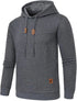 Premium Men’s Fleece Hoodies - Jacquard Pullover Sweatshirts for Men - High-Quality Male Hooded Sweatshirts - Warms Hoodies