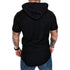 Premium Men’s Short-Sleeve Hoodies: Casual Solid Color Sweatshirts for the Modern Man - Warms Hoodies