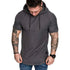 Premium Men’s Short-Sleeve Hoodies: Casual Solid Color Sweatshirts for the Modern Man - Warms Hoodies