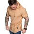 Premium Men’s Short-Sleeve Hoodies: Casual Solid Color Sweatshirts for the Modern Man - Warms Hoodies