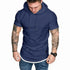 Premium Men’s Short-Sleeve Hoodies: Casual Solid Color Sweatshirts for the Modern Man - Warms Hoodies