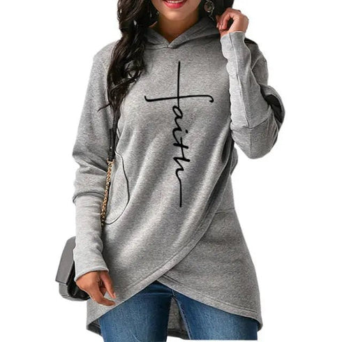 Premium Women’s Faith Inspired Hoodie: Long-Sleeved Pullover Sweatshirt - Warms Hoodies